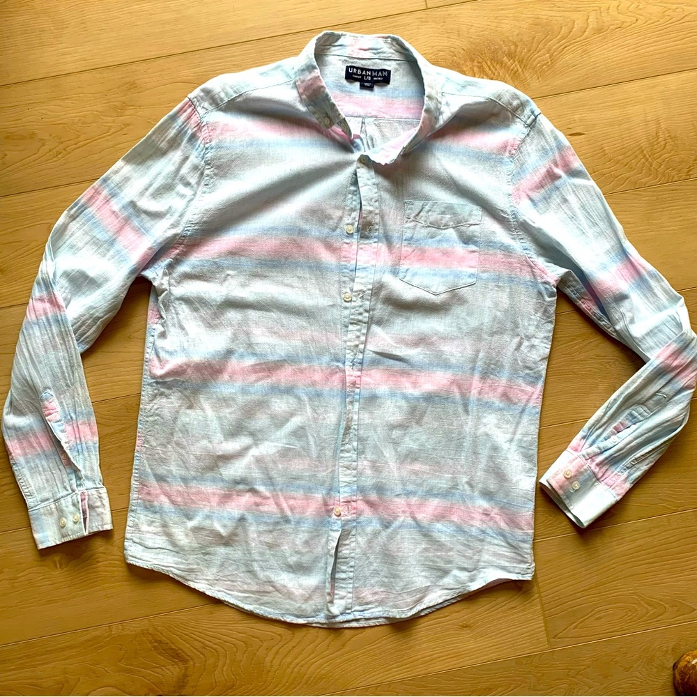 Men’s Cotton-Linen Button Down